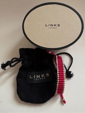 Links of London Fuchsia Friendship Bracelet